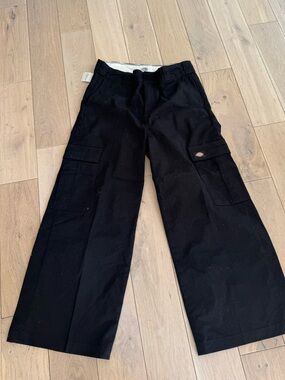 Dickies Black Work Pants with Logo Waistband